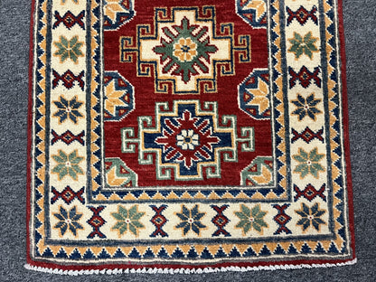 2' X 3' Fine Kazak Handmade Wool Rug # 12632