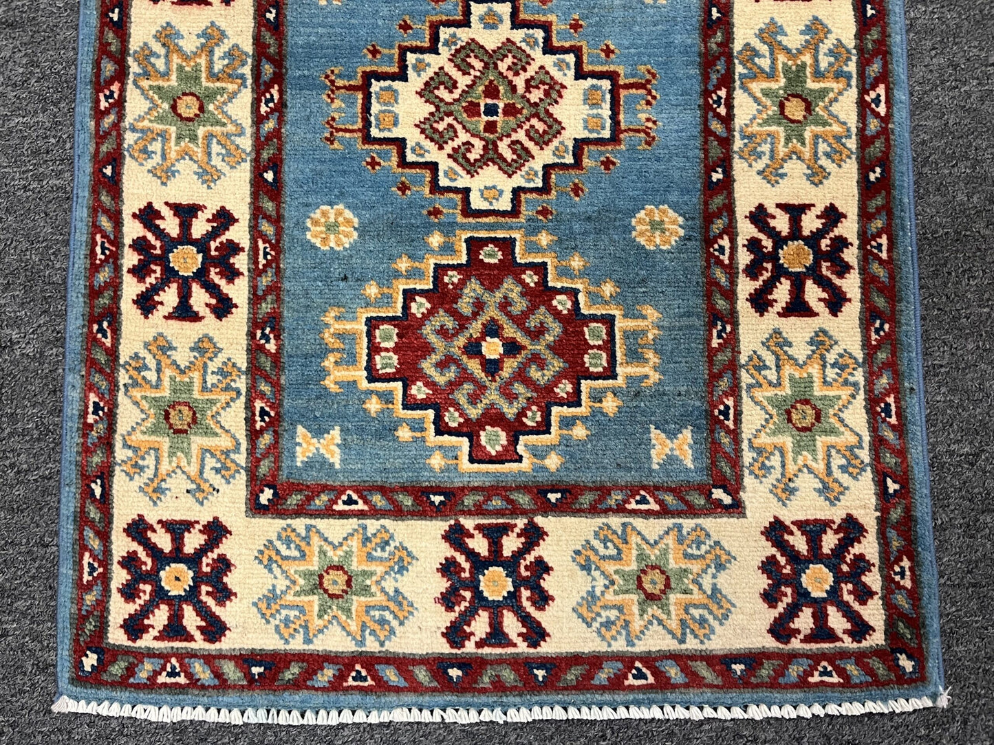 2' X 3' Fine Kazak Handmade Wool Rug # 12648