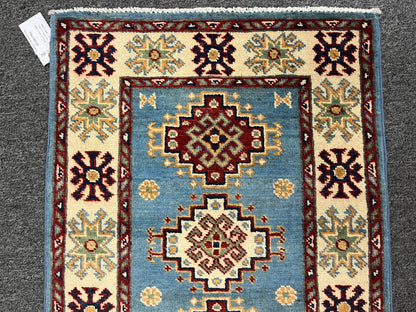 2' X 3' Fine Kazak Handmade Wool Rug # 12648
