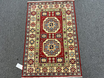 3X4 Kazak Handmade Wool Rug # 13019