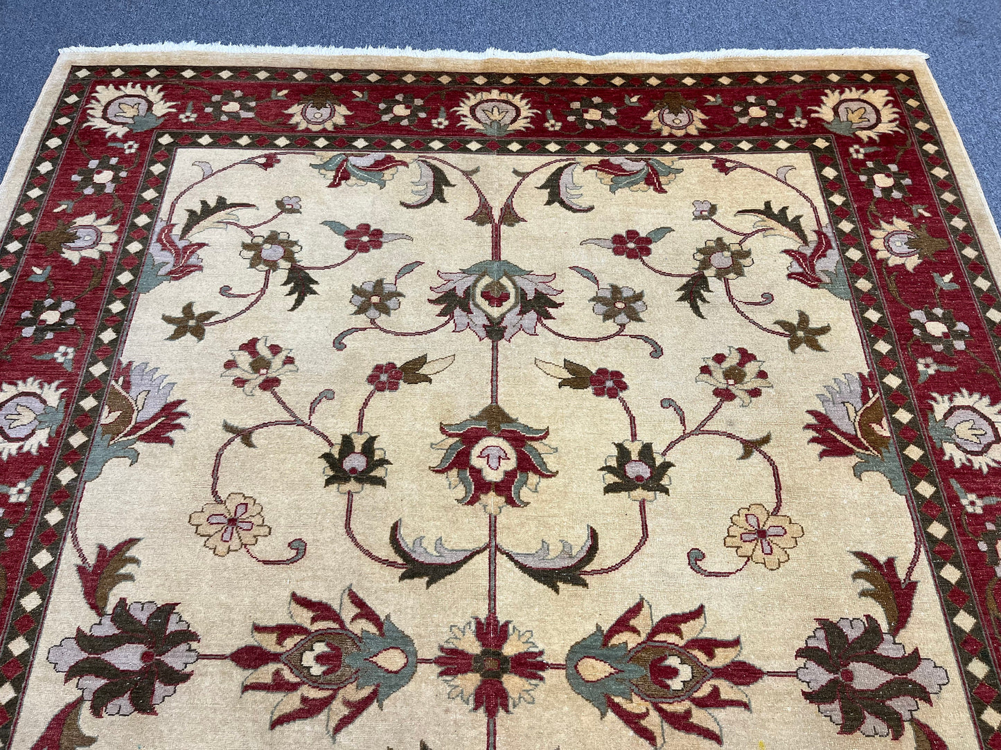 9x12 Oushak wool hand-knotted Oriental Area Rug